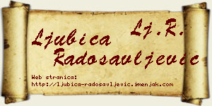 Ljubica Radosavljević vizit kartica